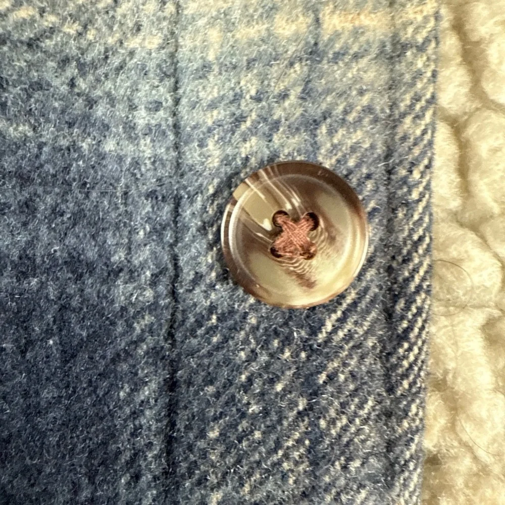 Ralph Eton Sherpa Lined Flannel Jacket Mens XL VNTG Quilt lined sleeve RARE FIND - Picture 4 of 11